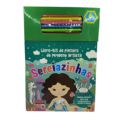 Livro Infantil kit de Pintura do Pequeno artista Verde Escuro