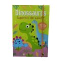 Livro Infantil Superkit para Colorir com Adesivos Dinossauros