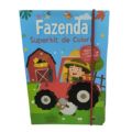 Livro Infantil Superkit para Colorir com Adesivos Fazenda