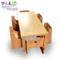 MESA INFANTIL COM 6 LUGARES PINUS (FUSÃO)